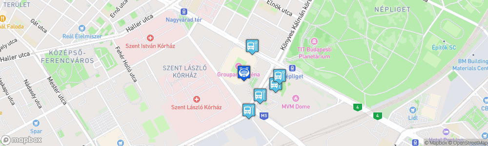 Static Map of Groupama Arena