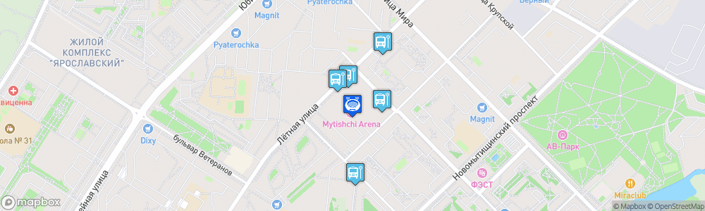 Static Map of Mytishchi Arena