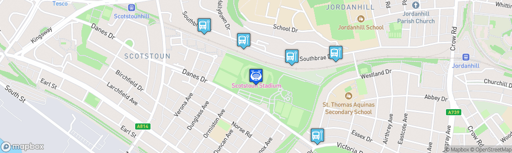 Static Map of Scotstoun Stadium