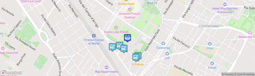 Static Map of Nelson Mandela Forum