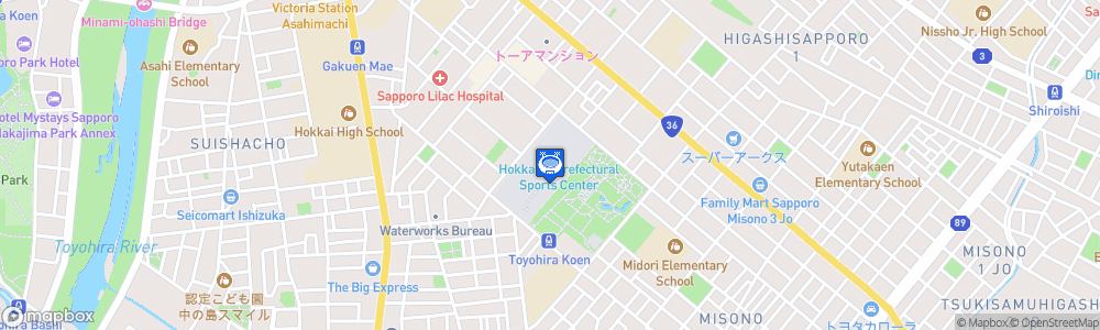 Static Map of Hokkai Kitayell