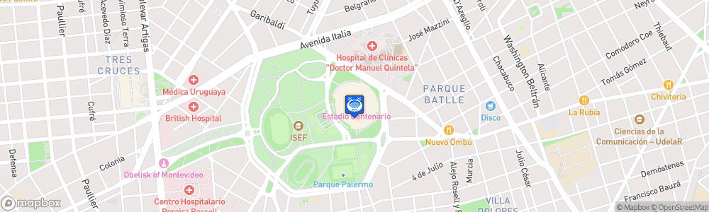 Static Map of Estadio Centenario