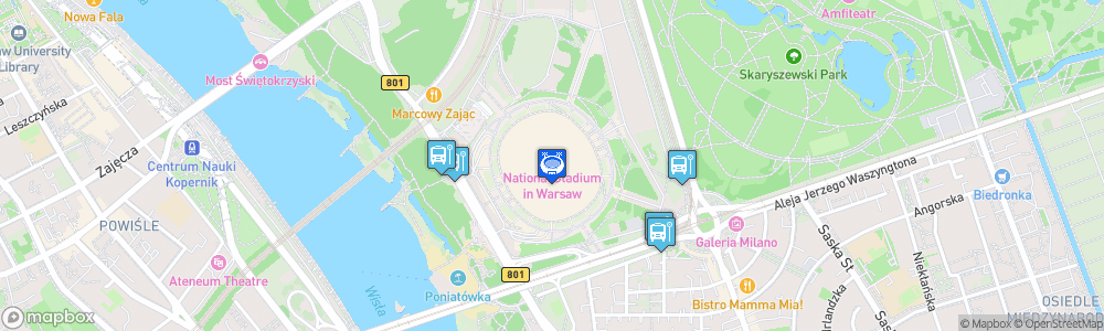Static Map of Stadion Narodowy w Warszawie