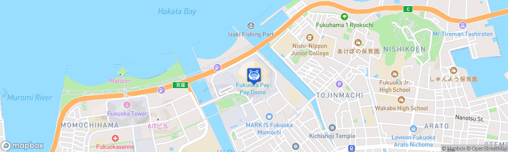 Static Map of PayPay Dome