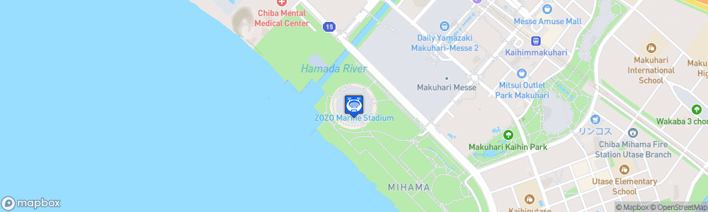 Static Map of Zozo Marine Stadium