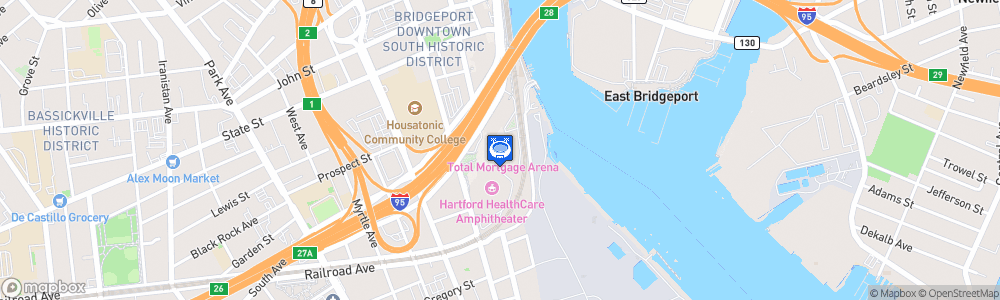 Static Map of Total Mortgage Arena