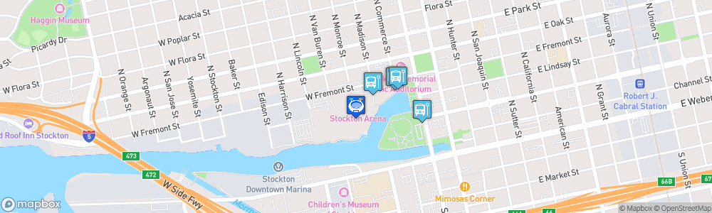 Static Map of Stockton Arena