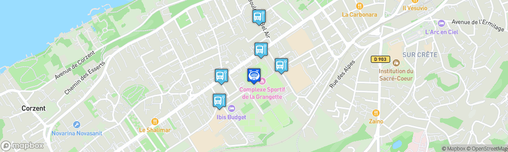 Static Map of Stade Joseph-Moynat