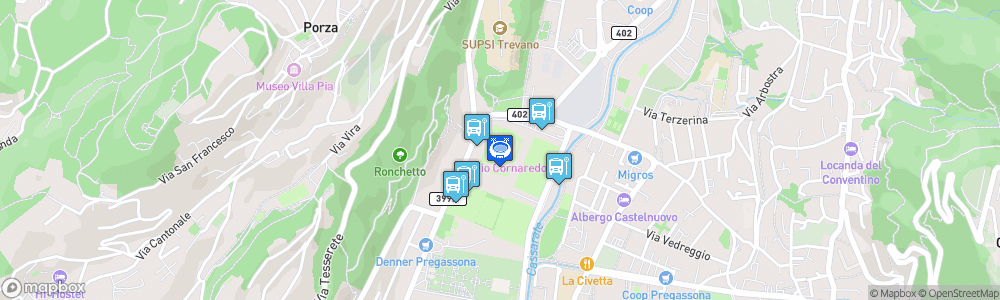 Static Map of Stadio comunale di Cornaredo