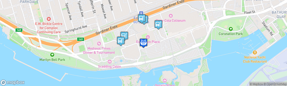 Static Map of BMO Field