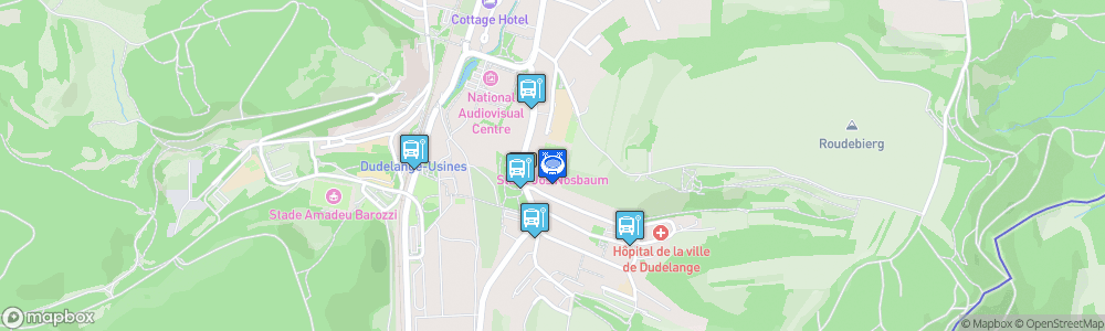 Static Map of Stade Jos-Nosbaum