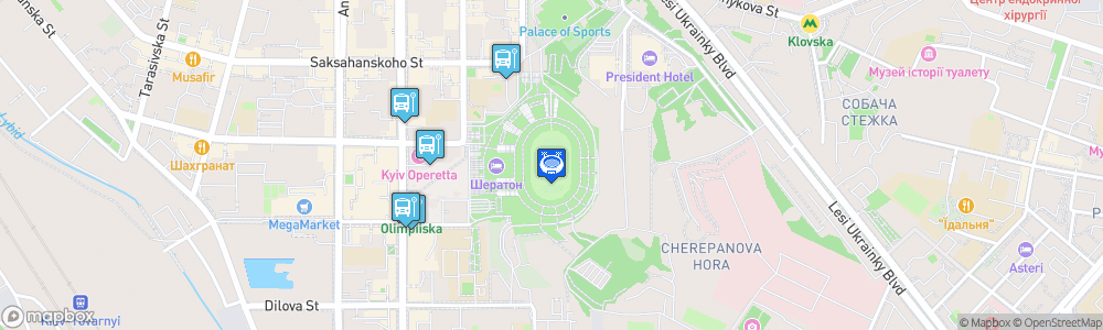 Static Map of NSC Olimpiyskiy Stadium