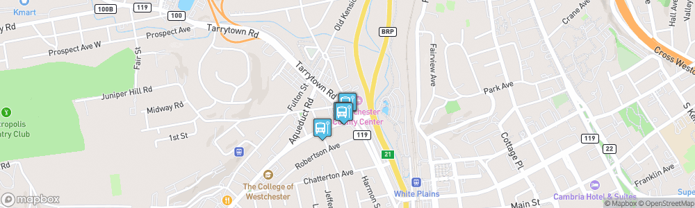 Static Map of Westchester County Center