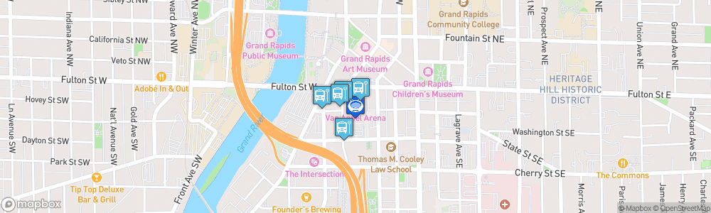 Static Map of Van Andel Arena