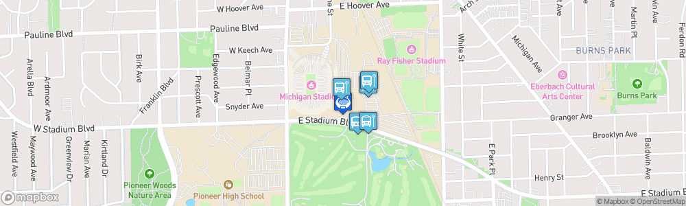 Static Map of Crisler Center