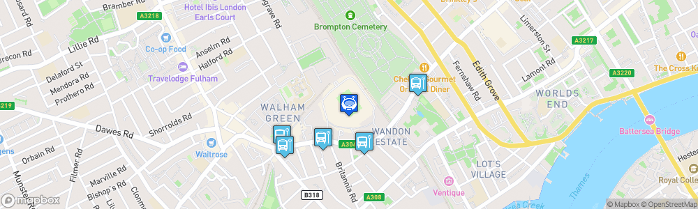 Static Map of Stamford Bridge