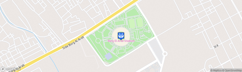 Static Map of Stade Borg Al Arab