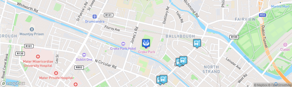 Static Map of Croke Park Stadium