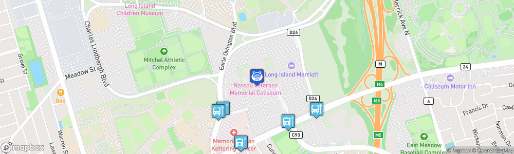 Static Map of Nassau Veterans Memorial Coliseum