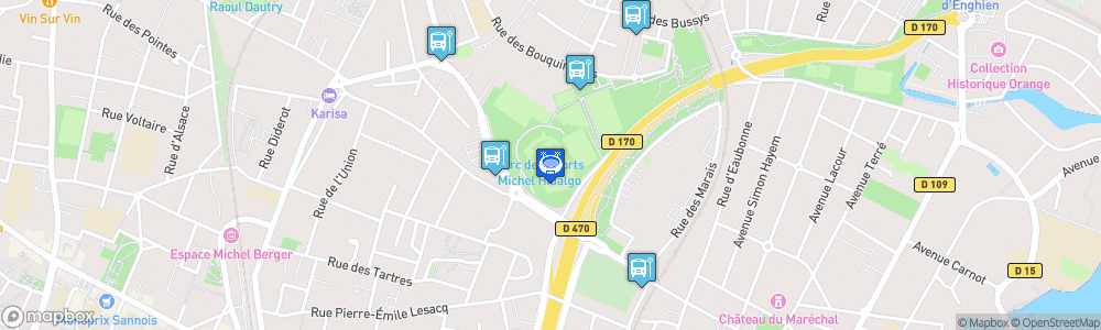 Static Map of Stade Michel-Hidalgo