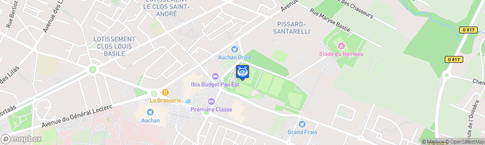 Static Map of Stade de la plaine du Hameau