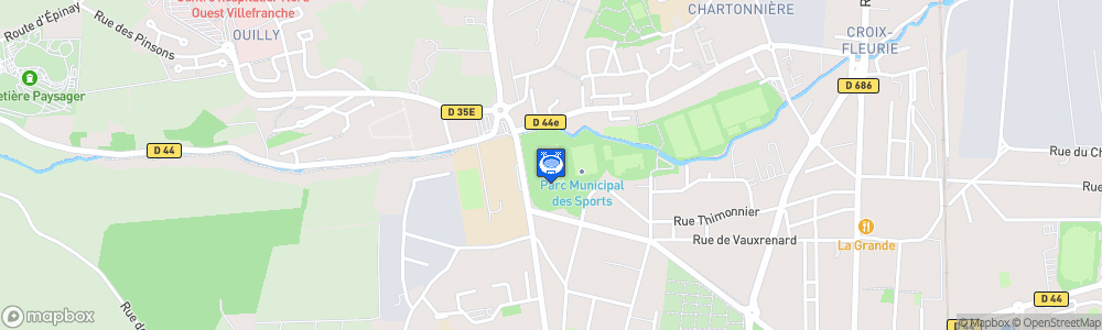 Static Map of Stade Armand Chouffet