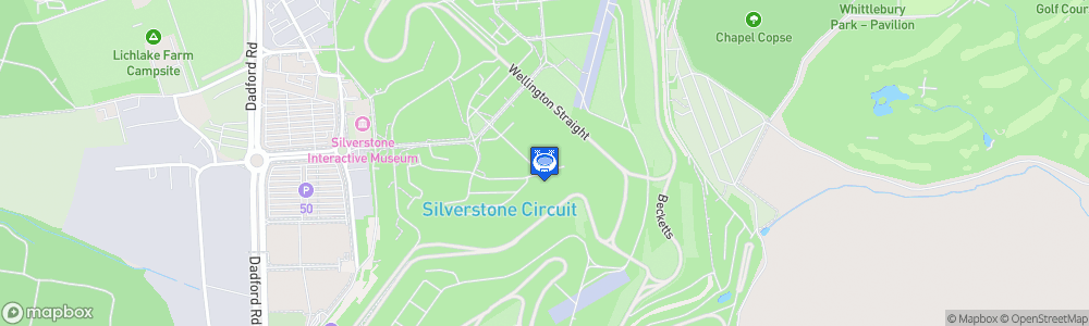 Static Map of Silverstone Circuit