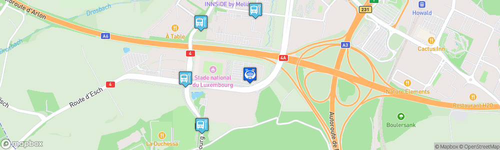 Static Map of Nouveau stade national du Luxembourg