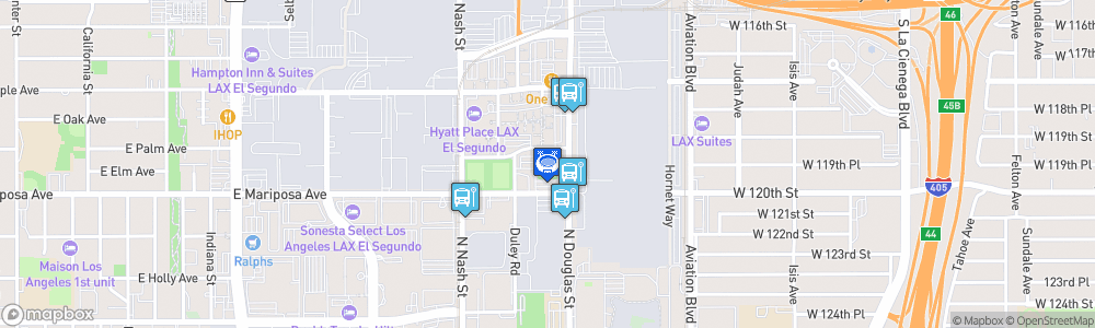 Static Map of UCLA Health Training Center