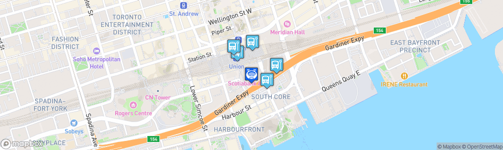 Static Map of Scotiabank Arena