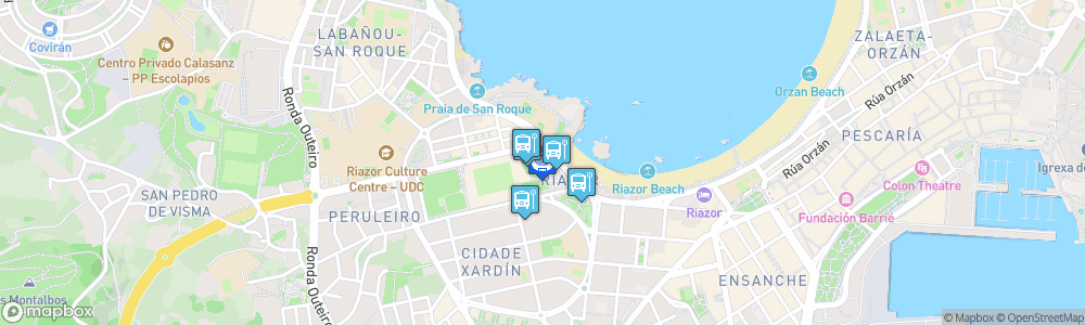 Static Map of Pazo dos Deportes de Riazor