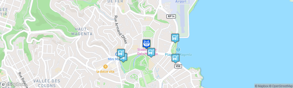 Static Map of Stade Numa-Daly