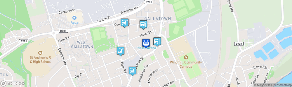 Static Map of Fife Ice Arena