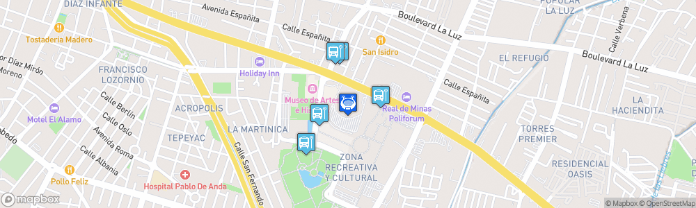 Static Map of Nuevo Estadio León