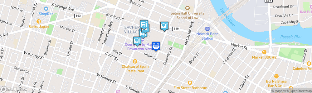 Static Map of RWJBarnabas Health Hockey House