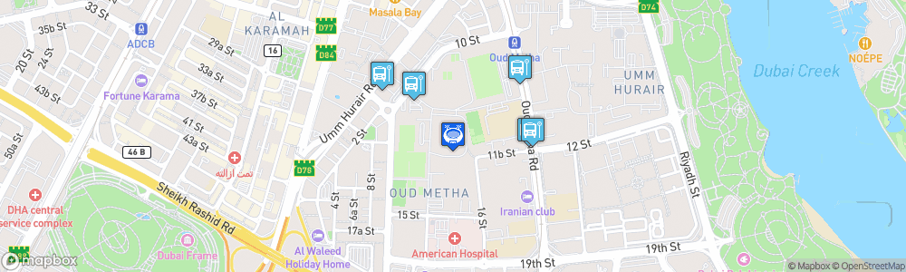 Static Map of Al-Maktoum Stadium