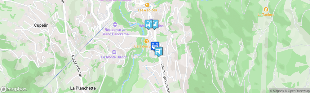 Static Map of Patinoire de Saint-Gervais