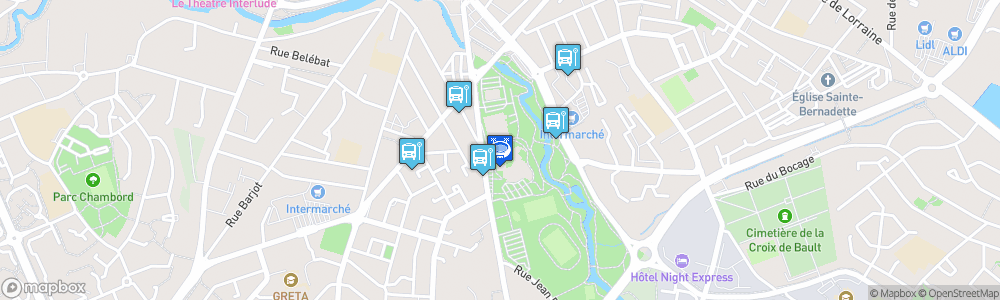 Static Map of Patinoire du Complexe sportif GlisséO