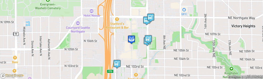 Static Map of Seattle Ice Sports