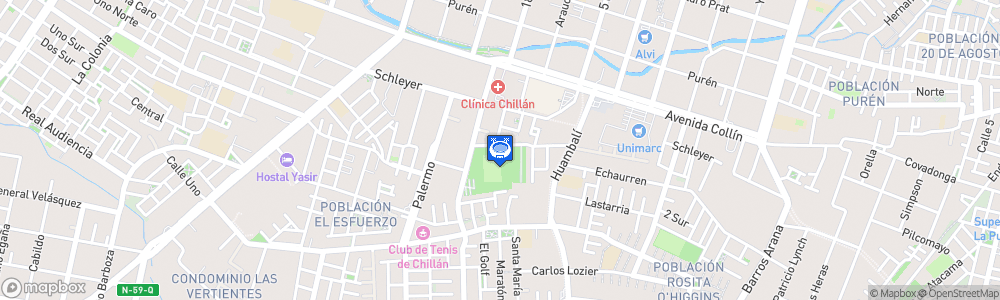 Static Map of Estadio Municipal Nelson Oyarzún Arenas