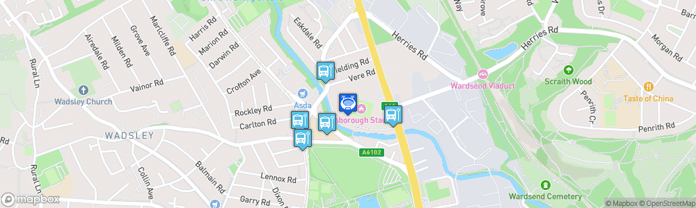 Static Map of Hillsborough Stadium