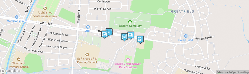 Static Map of Sewell Group Craven Park