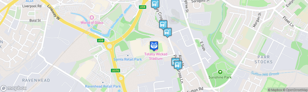 Static Map of Totally Wicked Stadium