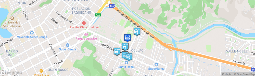 Static Map of Estadio Municipal de Concepción