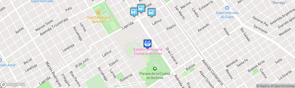 Static Map of Estadio Centenario Ciudad de Quilmes