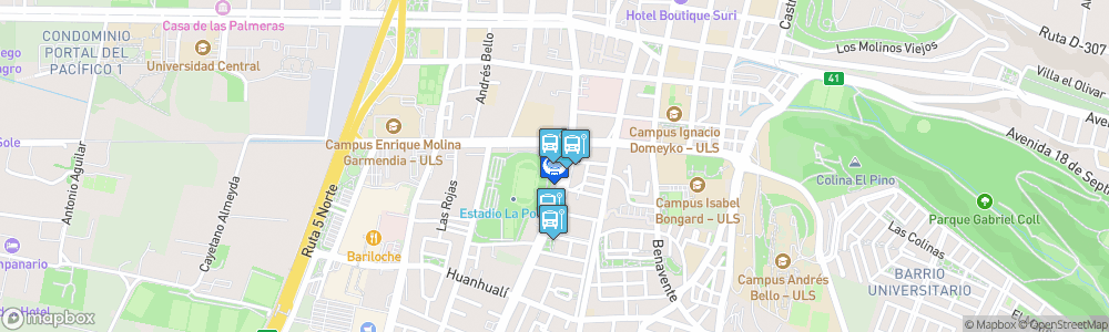 Static Map of Estadio La Portada