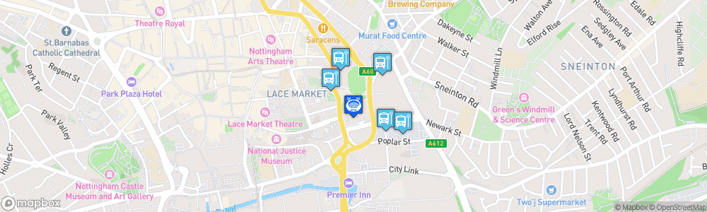 Static Map of National Ice Centre