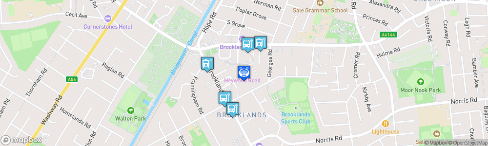 Static Map of Heywood Road