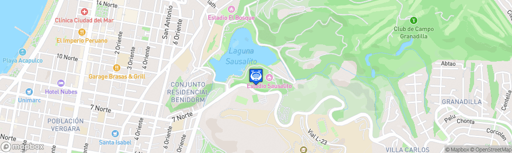 Static Map of Estadio Sausalito