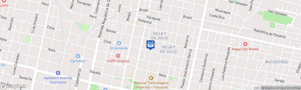 Static Map of Estadio Monumental José Fierro